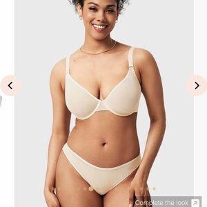 BOGO HSIA Seraphina Unlined Underwire Sheer Mesh Bra Size 34DD